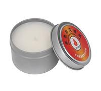 OVAQUIXI Bougie D'urgence sans Fumée, Coupe-vent 24 Heures, Cire D'abeille, Mèche en Coton, Fer pour la Survie en Camping en Plein Air (SILVER)