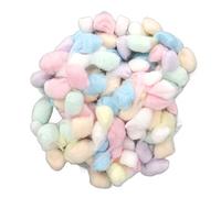 OVAQUIXI Boule de Coton pour Hamster, Literie Douce et Chaude, Boule de Coton pour Petits Animaux avec Remplissage en pour Hamster Syrien Chinchilla (Arc-en-Ciel)