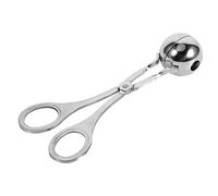OVAQUIXI Boulette de Viande en Acier Inoxydable, Machine à Cuillères pour Crème Glacée, Mini Outil de Boulette de Viande pour Fruits et Aliments pour Animaux de Compagnie, Taille 6,34 Pouces