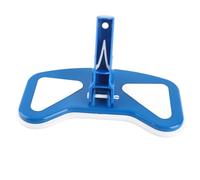 OVAQUIXI Brosse à Tête D'aspirateur de Piscine Incurvée Bleu Blanc, 11,4 Pouces, Robuste, Résistante à L'érosion, avec Ouverture D'aspiration Sûre pour Nettoyer Les Débris du Sol de la