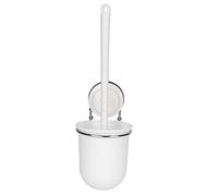 OVAQUIXI Brosse de Cuvette de Toilette, Brosse de Toilette en Plastique et Support avec Ventouse, épurateur Mural de Salle de Bain à Séchage Rapide, Poignée Ergonomique, 13,0 X 4,7 X 4,0 Pouces pour