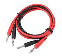 OVAQUIXI Câble de Test à Fiche Banane P1041, 2 Pièces, pour Tests Multimètre, Câble de Sonde électrique Durable et Sûr pour les Laboratoires de Physique Scolaires
