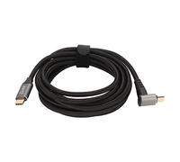 OVAQUIXI CÂBLE USB C 90 DEGRÉS 4K 60HZ, Cordon DE Charge Rapide 100W PD, Angle Droit Type C 3.2 GEN2 pour Pont À Vapeur, Ordinateur Portable, TÉLÉPHONE ET ÉCRANS (300 cm)