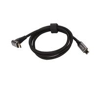 OVAQUIXI CÂBLE USB C 90 DEGRÉS 4K 60HZ, Cordon DE Charge Rapide 100W PD, Angle Droit Type C 3.2 GEN2 pour Pont À Vapeur, Ordinateur Portable, TÉLÉPHONE ET ÉCRANS (100cm)