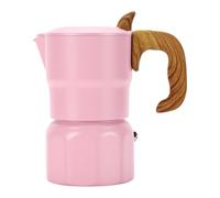 OVAQUIXI Cafetière sur Cuisinière, Cafetière Italienne 140 Ml en Aluminium | Fabriqué à Partir D'aluminium Robuste, Bouton Résistant à la Chaleur, Soupape de Pression de sécurité, Compatible avec les
