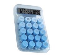 OVAQUIXI Calculatrice de Bureau Mécanique, Affichage Numérique Clair, Calculatrice de Bureau de Base Simple avec Grands Boutons, Grand écran pour Les étudiants, Utilisation des (Blue)