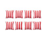 OVAQUIXI Canapé Miniature Coussin,8 Pièces 1:12 Toile Set, pour Maison de | Coutures Anti-effilochage, Garde Sa Forme au Quotidien, Déco canapé de Maison de Poupée, pour Mini-pièces DIY,