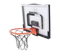 OVAQUIXI Cerceau de Basket-Ball pour Enfants, Panier de Basket-Ball Mural Pliable à Notation électronique, Panneau Intérieur Transparent pour L'éducation Physique