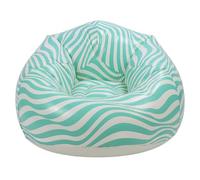 OVAQUIXI Chaise Longue Gonflable Ergonomique au Design Moderne pour Une Détente Confortable dans Le Salon, Le Jardin, la Piscine, Matériau PVC Portable (Green)