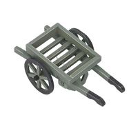 OVAQUIXI Chariot de Jardin Miniature, Joli Jouet de Maison de Poupée en Bois de Bouleau pour Le Bricolage, Le Plaisir et la Décoration Intérieure ou comme