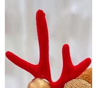 OVAQUIXI Christmas Hair Clip with Plush Antlers (18# Noeud Papillon