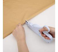 OVAQUIXI Ciseaux électriques Mini Portatifs Blancs pour Couper le Papier de Tissu, Cisailles à Cranter, épaisseur de 2,5 Mm, Conception Portable, Parfaits pour la Couture à Domicile (WHITE)