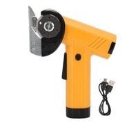 OVAQUIXI Ciseaux électriques sans Fil, Moteur Puissant de 25 W avec Lames de sécurité pour la de Tapis en Cuir et Tissu en Carton (YELLOW)