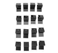 OVAQUIXI Clips de Fenêtre Hurricane, Paquet de 16 Clips de Panneau de Fenêtre en Acier Inoxydable Adaptés au contreplaqué de 1/2 Pouces avec Poignées et Vis (BLACK)