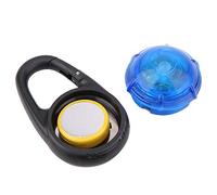 OVAQUIXI Collier LED pour Chien avec Lumière ABS à Clipser, Collier de sécurité pour Animaux de Compagnie, 2 Modes de Clignotement, Pendentif étanche avec Batterie Incluse pour la Promenade Nocturne