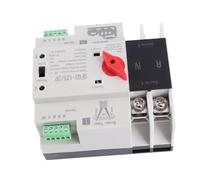OVAQUIXI Commutateur de Transfert Automatique, Commutateur de Transfert de Puissance Durable et Haute Performance pour Générateur AC220V, Modèle 2P dans un Boîtier Ignifuge (80A)