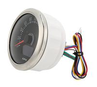 OVAQUIXI Compteur de Vitesse GPS 85 Mm avec Rétroéclairage 7 Couleurs et Signal GPS Réglable 0-200 Km/h pour Voiture, Camping-car, Bateau (BLACK)