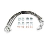 OVAQUIXI Conduites de Frein en Acier Inoxydable pour JK 2007-2018, Acier Inoxydable de qualité Supérieure, Performances et sécurité Améliorées, Remplacement Direct pour une Utilisation Tout-terrain