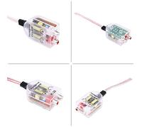 OVAQUIXI Convertisseur Audio Haut à Bas pour Voiture, Régulateur Audio Compact en Plastique pour Installation de Caisson de Basses dans Les Véhicules