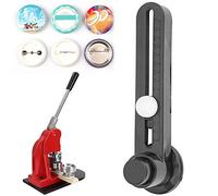 OVAQUIXI Coupe-cercle Photo Réglable pour la Découpe de Papier Bricolage, Outil de Découpe de Badge Portable pour les Amateurs D'artisanat, Coupe-cercle en Plastique Noir pour L'artisanat Photo et
