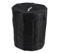 OVAQUIXI Couvercle de Table de Foyer Rond Résistant à L'eau, Conception de Trou D'aération, Poignée Colorée, Anti-poussière, Couverture Complète pour Cheminée Extérieure, Parfait pour les Bols à Feu