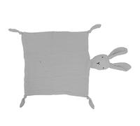 OVAQUIXI Couverture bébé en Coton Doux Motif Lapin pour Dormir, Double Gaze pour Tout-petits, 28 X 28 Cm, Couverture Doudou pour sécurité et Confort, bébé Sensoriel avec Motif Animal Mignon pour