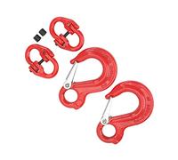 OVAQUIXI Crochet Coulissant Crochet à œil Robuste Capacité de 1,12 T pour le Levage et le Levage dans la Construction et le Transport, 2 Ensembles, Acier au Chrome-molybdène 35