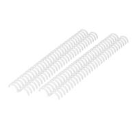 OVAQUIXI Dos de Reliure à Feuilles Mobiles, Peigne de Reliure en Plastique PP 30 Trous, Diamètre Intérieur de 22 Mm, 10 Pièces, Dos de Lisse Réutilisable pour Tourner les Pages, pour les étudiants