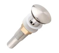 OVAQUIXI Drain D'évier en Acier Inoxydable avec Trop-plein, Bouchon Pop-Up pour Canalisation, pour Lavabo de Cuisine, Essentiels pour la Maison