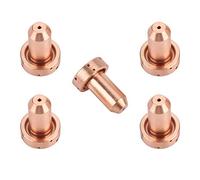 OVAQUIXI Embouts de Buse de Coupe, Ensemble de Consommables 100A, Haute Performance pour Torche de Coupe SL60-100, 5 Pièces de Cuivre Tellure