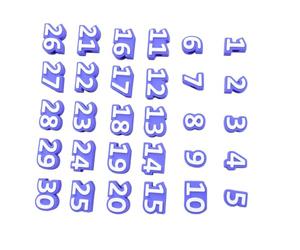 OVAQUIXI Embouts de Crayon Numérotés 1-30 Pla Réutilisable Classe | Étiquettes pour Crayons, Numéros 1 à 30, Plastique, Usage en Classe, Instruction à Domicile, Crayons Standard, Conception