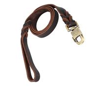 OVAQUIXI Ensemble Collier et Laisse pour Chien en Cuir Souple tressé de 2,5 Cm de Largeur, Robuste pour Chiens de Grande et Moyenne Taille jusqu'à 110 LB, 90 Cm, 120, 150 de Longueur (2,5 * 150CM)