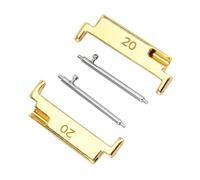 OVAQUIXI Ensemble D'adaptateurs de Bracelet de Montre en Métal, Connecteurs de qualité Supérieure de 20 Mm à 22 Mm pour la Personnalisation du Bracelet de Montre Intelligente, Métal Durable, (1 paire)