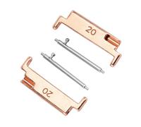 OVAQUIXI Ensemble D'adaptateurs de Bracelet de Montre en Métal, Connecteurs de qualité Supérieure de 20 Mm à 22 Mm pour la Personnalisation du Bracelet de Montre Intelligente, Métal Durable, (1 paire)