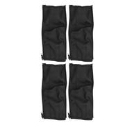 OVAQUIXI Ensemble de Housses de Poignée de Poussette en Cuir PU, Conception à Fermeture éclair, Protection Complète pour la Plupart des Poussettes (BLACK)