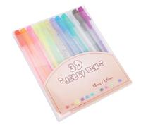 OVAQUIXI Ensemble de Stylos à Encre Gel 3D, 12 Couleurs, pour écrire et Dessiner, Pointes de 1,0 Mm, Fournitures d'art pour Enfants et Adultes