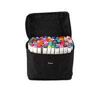 OVAQUIXI Ensemble de Stylos Marqueurs à L'alcool, 60 Couleurs, Marqueurs Artistiques à Double Pointe avec Sac à Poignée pour Colorier, Dessin, Illustration