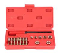 OVAQUIXI Ensemble de Tarauds et Filières à Filetage Métrique 15 Pièces, KIT de Réparation de Filetage Professionnel pour Voitures, Machines et Bricolage avec Boîte de Rangement