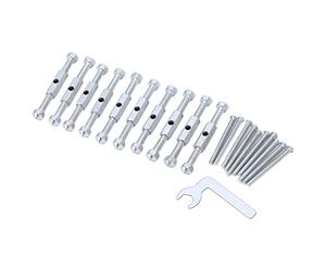 OVAQUIXI Ensemble D'outils de Réparation de Boîtes de Jonction de Type 86, Fixations Efficaces pour Boîtes Murales électriques avec Entretoises et Boulons en Acier allié (86 Entretoise métallique)