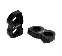 OVAQUIXI Extension de Frein en V Précise pour Vélo, Siège Léger pour une Installation Rapide pour Cadre ou Fourche Avant, Matériau en Alliage D'aluminium 2 X Kit D'extension de Frein en V pour (BLACK)