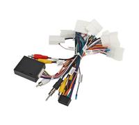OVAQUIXI Faisceau de Câbles d'autoradio Stéréo, ABS avec Adaptateur USB CANBUS, Convient pour Amplificateur et Commande au Volant
