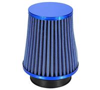 OVAQUIXI Filtre D'admission D'air Froid, Lavable et Réutilisable, Entrée | Utilisation à Induction, Filtration à Double Couche, Cône Lavable, Collier en Acier Inoxydable, Adaptateurs en Caoutchouc,