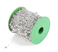 OVAQUIXI Girl et Câble de Perles de Perles électroplasantes pour Décoration de Mariage de Bricolage de 3 Mm + 8 Mm Rouleau de, Artisanat Exquis pour le Jour de Noël ou la Décoration des Fenêtres
