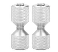 OVAQUIXI Goupilles D'alignement à Double Trou, 2 Pièces, Jeu de Broches à à 2 Trous pour Brides de 0,5 à 14 Pouces, 150LB avec Filetages Usinés avec Précision (SILVER)