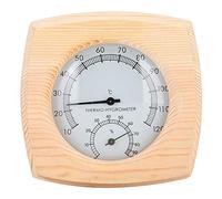 OVAQUIXI Hygromètre Thermomètre Numérique pour Salle de Sauna, Matériau en Bois Résistant aux Hautes Températures, avec Affichage de la Température d'humidité, pour Sauna, Salle de