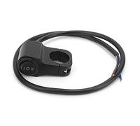 OVAQUIXI Interrupteur de Guidon élégant de 7/8 Pouces avec Indicateur LED pour Motos, VTT, Vélos électriques, Bouton Marche/arrêt D'installation Facile pour le Contrôle des Phares et des