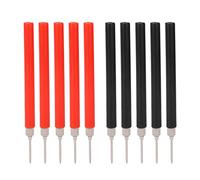 OVAQUIXI Jeu de Broches de Sonde de Test Multimètre Durable, pour Test de Tension, Haute Performance, Rouge Noir, Paquet de 10