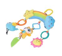 OVAQUIXI Jouet coloré pour bébé avec Hochet Suspendu, Poussette en Peluche Sûre avec équipement BB, Développement des Muscles, Cloche de Chevet pour bébé (Hibou)