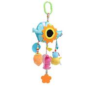 OVAQUIXI Jouet coloré pour bébé avec Hochet Suspendu, Poussette en Peluche Sûre avec équipement BB, Développement des Muscles, Cloche de Chevet pour bébé (lapin)