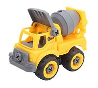 OVAQUIXI Jouet de Camion D'ingénierie éducatif, Bricolage, Modèle de Voiture Détachable pour Enfants de Plus de 3 Ans, Tournevis en Plastique, Jouet pour Enfants ((Camion malaxeur d'ingénierie))